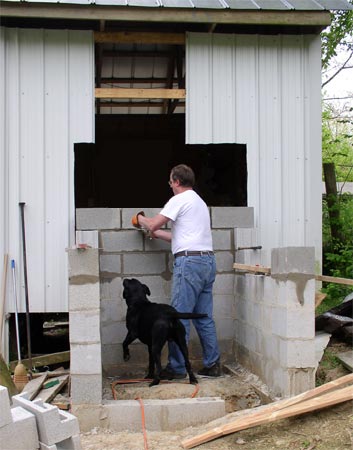 cantilever block going up